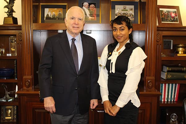 Irene Solaiman and John McCain