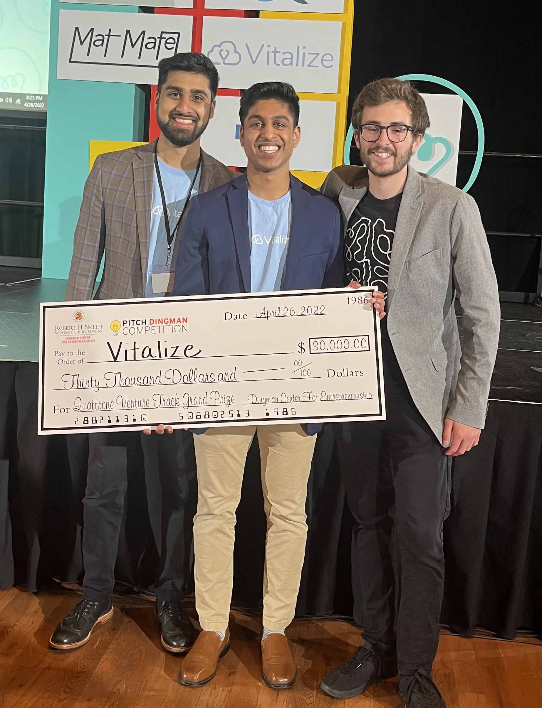 Veeraj and Sanketh Win Dingman Competition